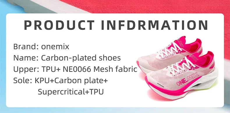 Professional Marathon Racing Running Training Shoes Men Full-length Shock Absorption Sports Carbon Plate Walking Sneakers