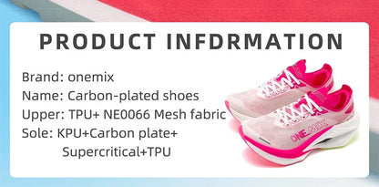 Professional Marathon Racing Running Training Shoes Men Full-length Shock Absorption Sports Carbon Plate Walking Sneakers