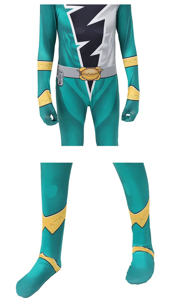 Anime Fancy Adult Kids Ranger Kishiryu Sentai Ryusoulger Cosplay Costume Jumpsuit Halloween Party Role Play Child Men Clothes