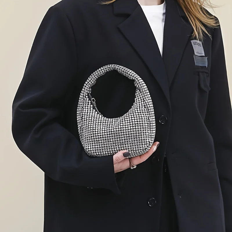 Shiny Crystal Clutch Purse Rhinestone Handmade Purses and Handbags Luxury Designer Evening Clutch Bag Purse Weding Party Bags