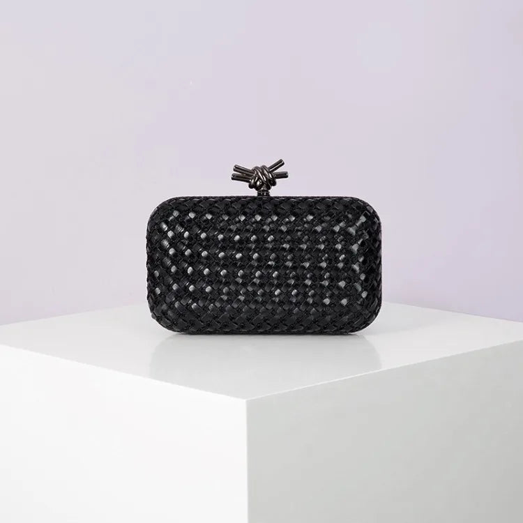 Hand Woven Clutch Purse Luxury For Women 2025 New High Grade Party Wedding Prom Mixed Colors Evening Bag Elegant Trend Chain Bag