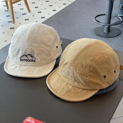 Baseball Caps for Women Short Brim Baseball Hat Men Sunshade Peaked Cap Cotton Outdoor Mountaineering Duckbill Hat Visors 모자