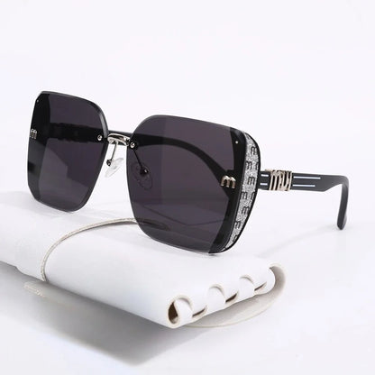 New Fashion Square Sunglasses Women Luxury Brand Anti Strong Light Vintage Large Frame Cool Sun Glasses Gafas De Sol Mujer