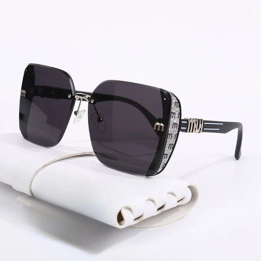 New Fashion Square Sunglasses Women Luxury Brand Anti Strong Light Vintage Large Frame Cool Sun Glasses Gafas De Sol Mujer