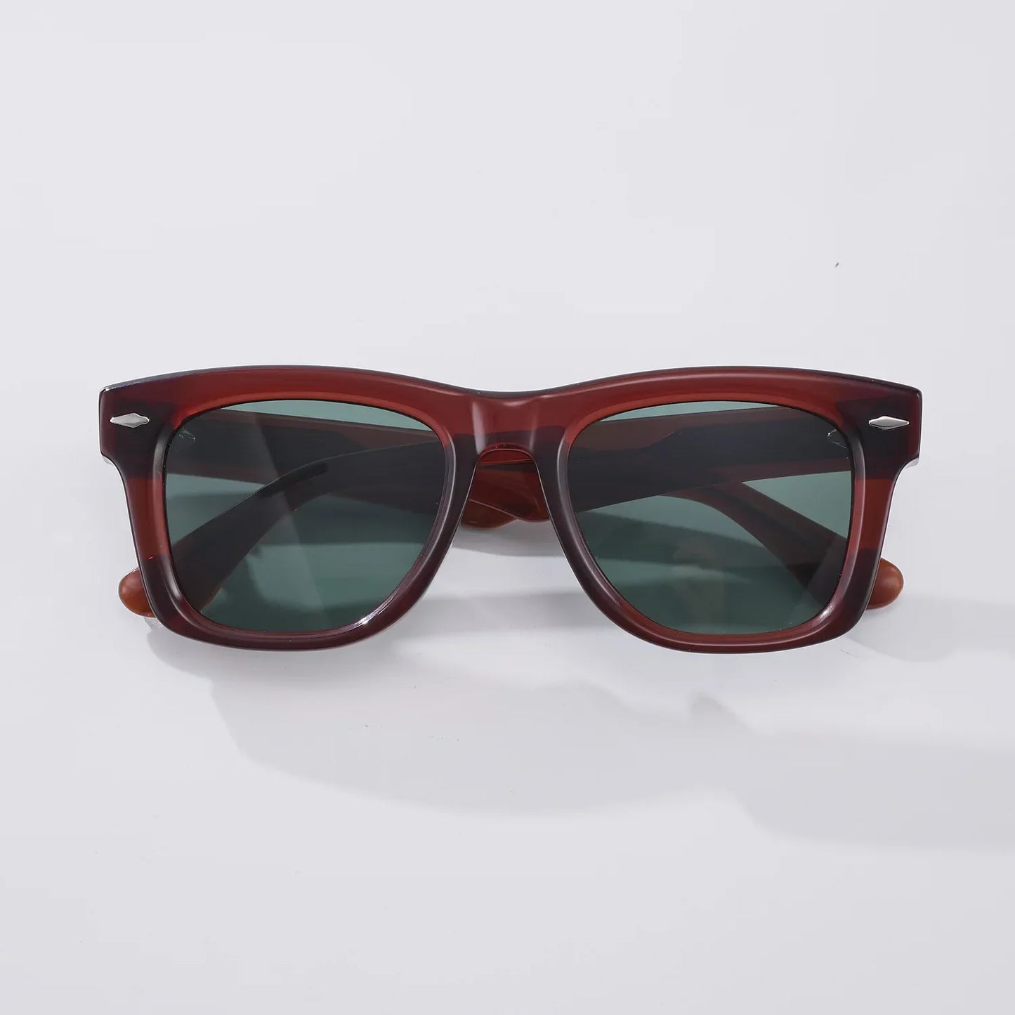 Fashion High Quality Handmade Acetate Man Square Sunglasses Outdoors UV Protection Women SUN GLASSES Support Prescription Lenses