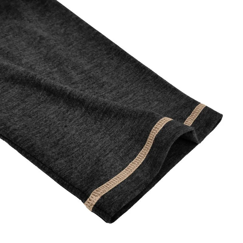 Men's Cotton Button Henley Neck Shirt Long Sleeve Casual Button Solid Color Fashion Streetwear Tops Tees T-Shirts Men Clothing
