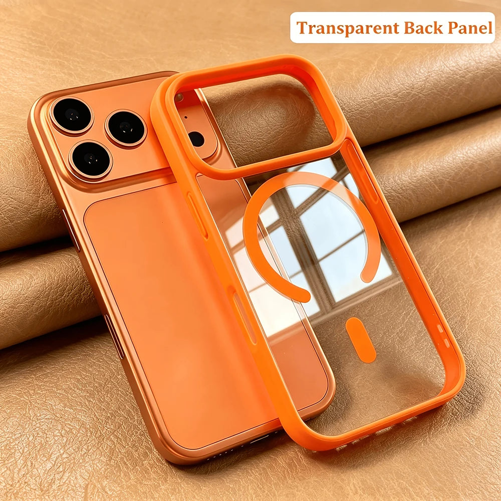 Luxury Candy Bumper Shockproof Phone Cases For iPhone 17 16 15 14 13 Pro Max 17Pro 16Pro For Magsafe Magnetic Clear Back Cover