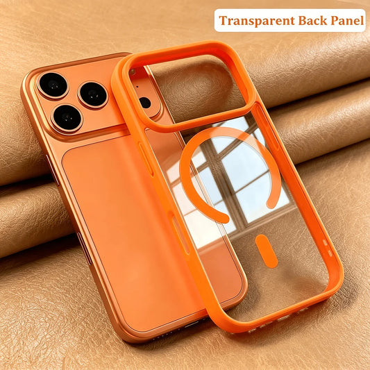 Luxury Candy Bumper Shockproof Phone Cases For iPhone 17 16 15 14 13 Pro Max 17Pro 16Pro For Magsafe Magnetic Clear Back Cover