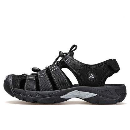 Summer Outdoor Sandals for Men Breathable Hiking Shoes Water Beach Mens Sandals Camping Climbing Aqua Sneaker HT-710445A