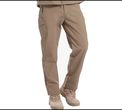 Tactical Pants Soft Shell Fleece Cargo Pants Men Hunting Pants Camouflage  Pant Casual Trousers Unisex Waterproof