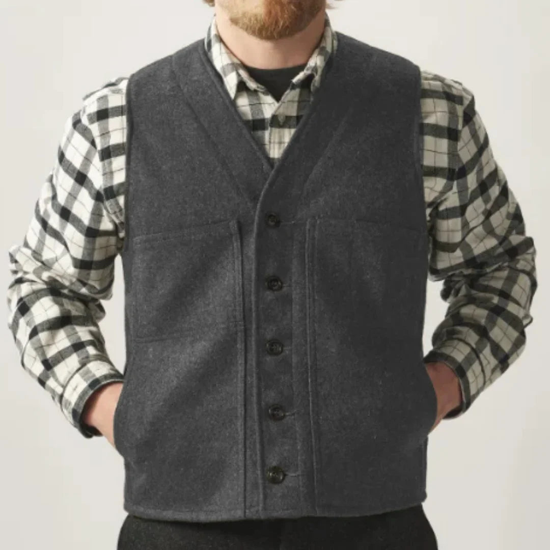 Men Vest Army Green Herringbone Single Button Waistcoat For Wedding Birthday Banquet Party Business Office Work Men Suit Vest
