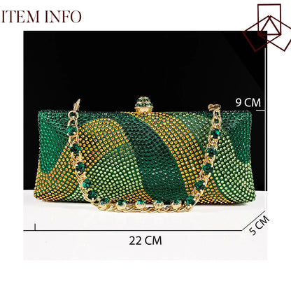 Festive Elegance Spot Goods Dazzling Heels and Chic Long Bag Clutch Perfect Combination Of Shoes And Bag for Special Occasions