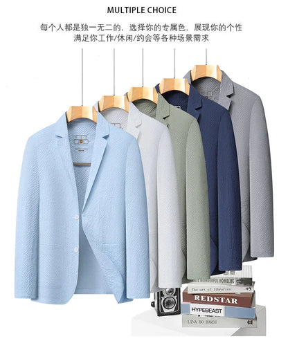 Summer new style suit jacket - Men's fashionable lightweight breathable quick-drying coat with sun protection fabric