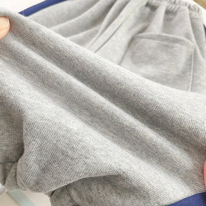 Boys Contrast Alphabet Full Zip Sweatshirt Jacket+Sweatpant Workout Set School Kids 2PCS Tracksuit Children Jogger Outfit 5-16Yr