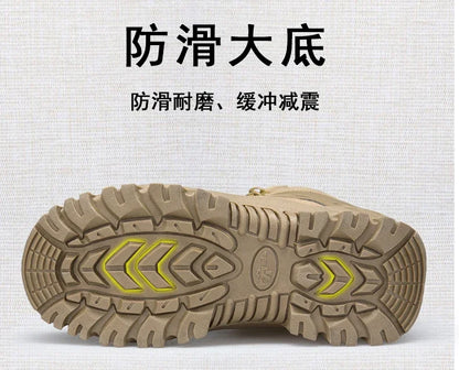 New Men Tactical Boots Army Breathable Desert High Quality Unisex Waterproof Male Hunting Boots Ankle Work Climbing Hiking Shoes