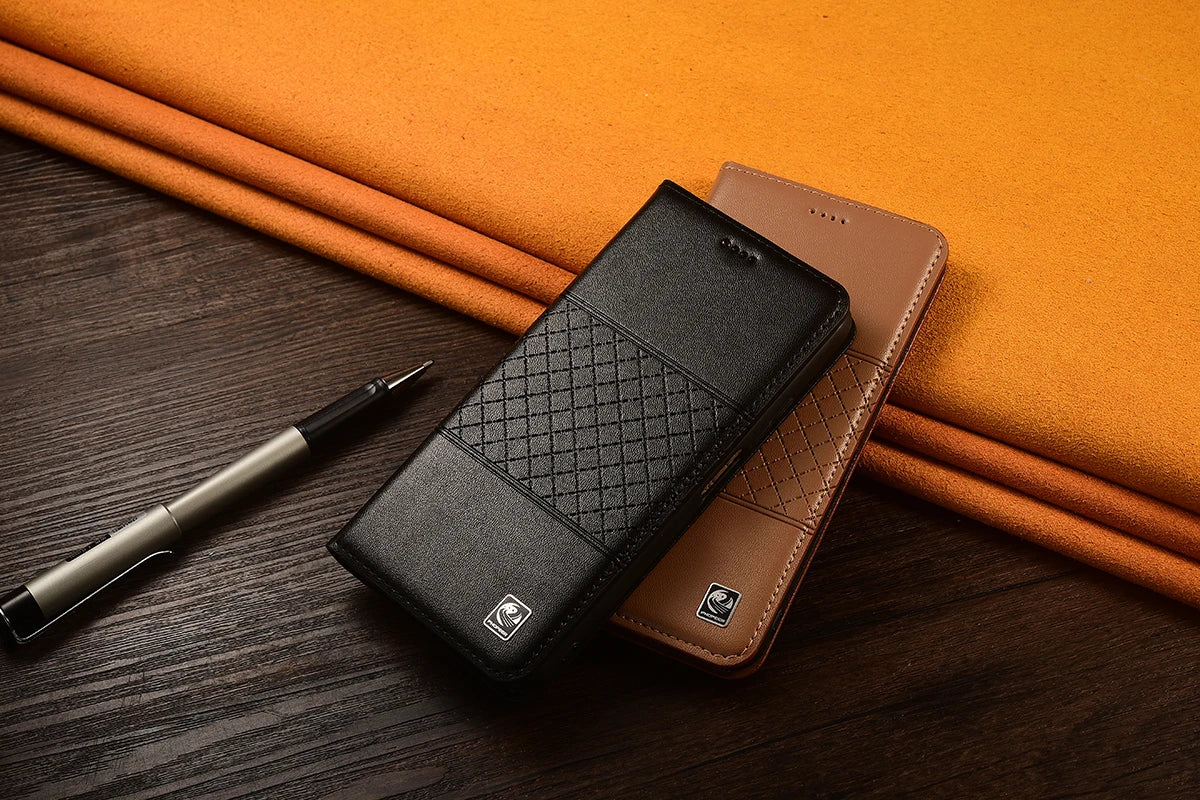 Genuine Leather Case Book For Apple iPhone 17 AIR 16 E 15 14 13 Plus Pro Max Mini Pro Max Plus Flip Wallet Phone Cover