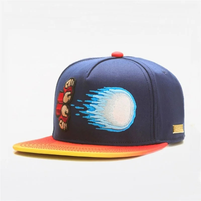 New Hot Sales Embroidered Baseball Hat Men Women Cotton Flat Edge Sunshade Outdoor HipHop Trucker Hat Snapback Dad Hat Gorras