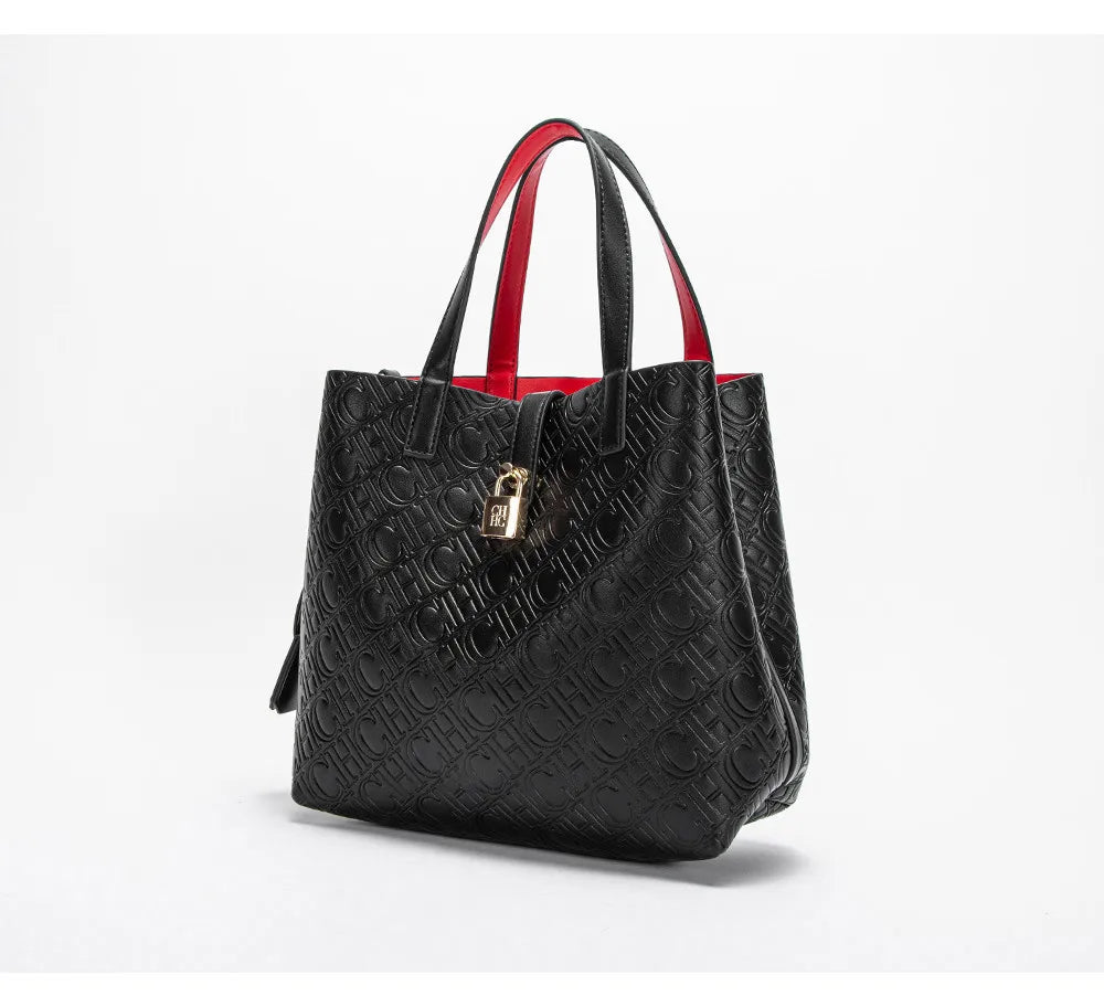 Fashion Brand Women's Handbag Large Capacity Casual Diagonal letter Silver Fox Is PU Leather Shoulder Bag