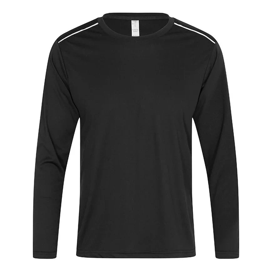High Quality Spandex Men Women Kids Running Long Sleeve T-Shirt Quick Dry Gym Fitness Shirt Training Exercise Clothes Sports Top