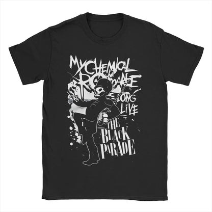Men Women Mcr Band  Punk Rock T Shirt My Chemical Romance  100% Cotton Clothes Vintage Round Collar Tee Shirt Plus Size T-Shirt