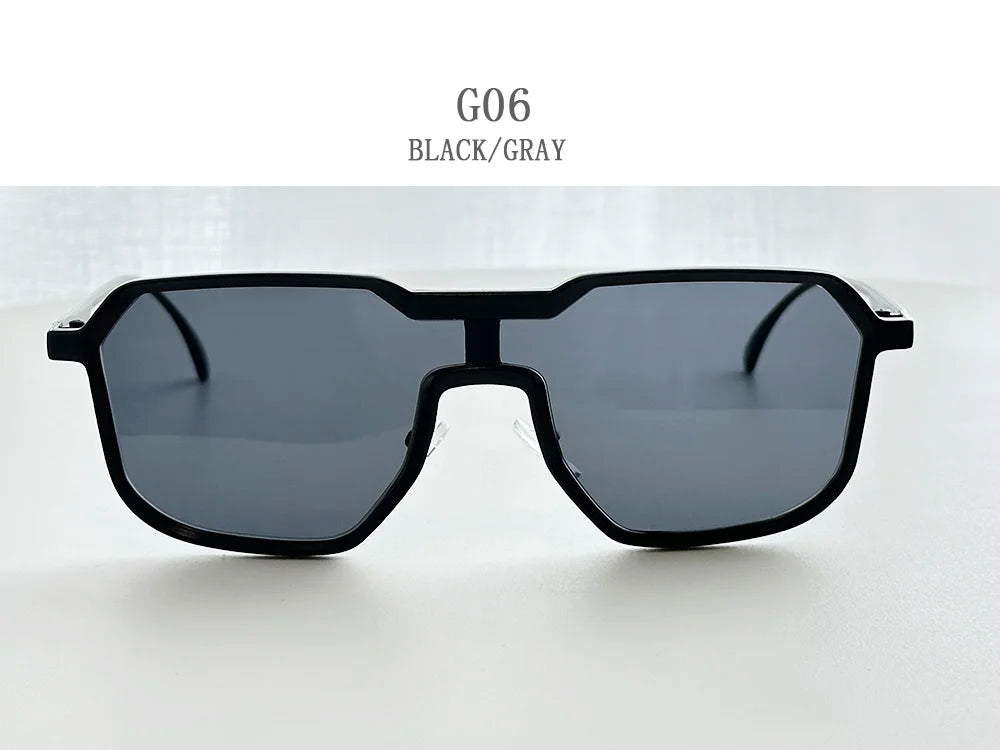 Steampunk Sunglass Men One Pieces Vintage Sunglasses Women New Luxury Fashion Glasses Gafas De Sol Hombre Zonnebril Dropshipping