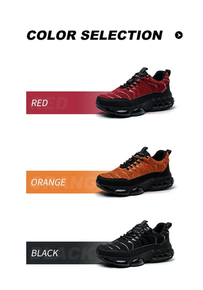 New 2024 Fashion Steel Toe Work Safety Shoes For Men Anti-smash Anti-puncture Indestructible Sneakers Protective Male Footwear