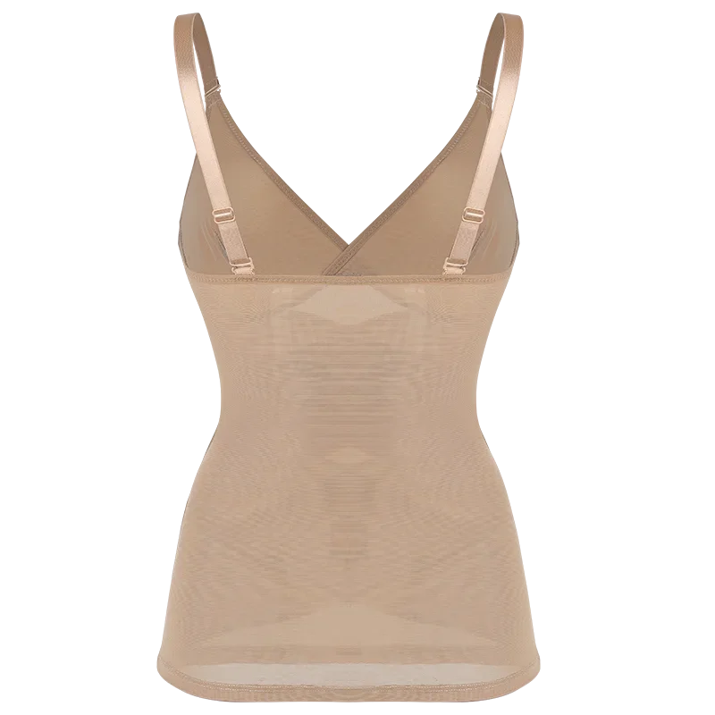 Women Built in bra Shapewear Camisole Tummy Control Body Shaper Slimming Underwear Compression Corset Bustier Tank Tops
