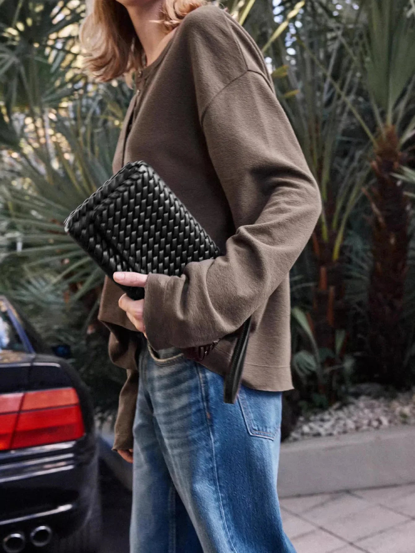 Luxury Woven Women's Bag Fashion PU Leather Shoulder Bags for Women Cover Flap Envelope Crossbody Bag Designer Bags Clutch Purse