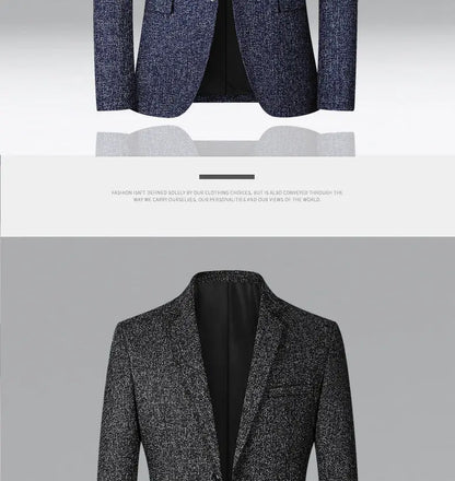 2026 Spring New Arrival Men's Business Casual Blazer High Quality Suit Jacket Comfortable Daily Wear Office Work Outwear