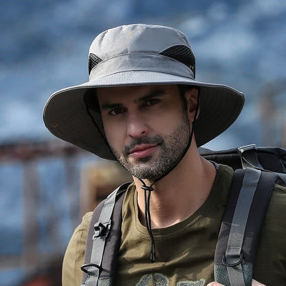Men's  Fishing Bucket Hat  Anti-UV Fisherman's Hat Panama Outdoor Sun Protection Hats For Women Boonie Hat Wholesale