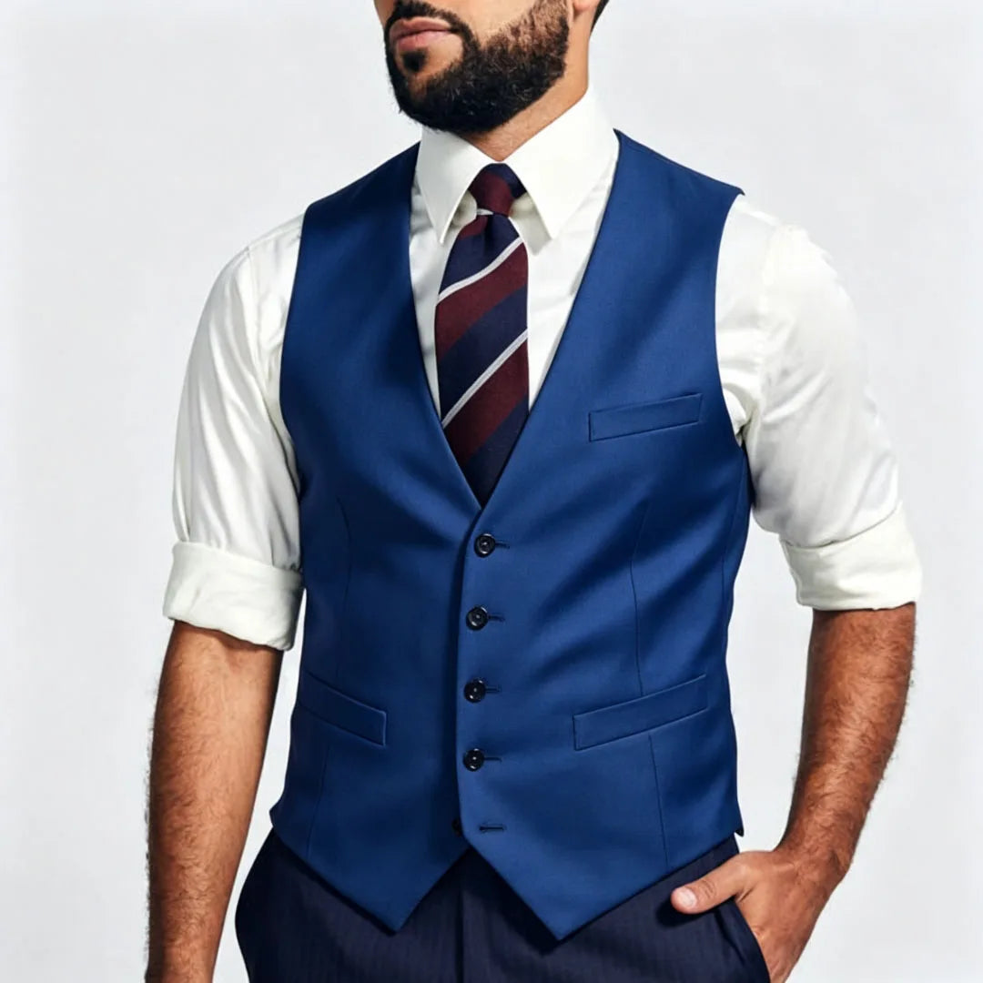 Men Vest Dark Gray Single Breasted V Neck Solid Waistcoat For Wedding Banquet Business Work Office Casual Daily Men Suit Vest