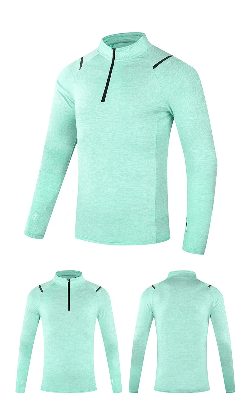 Autumn New Unisex Long Sleeve T-shirt Men Sweatshirt Fitness Shirt Tight Upperwear Anti-sweat Breathable Running Top ﻿