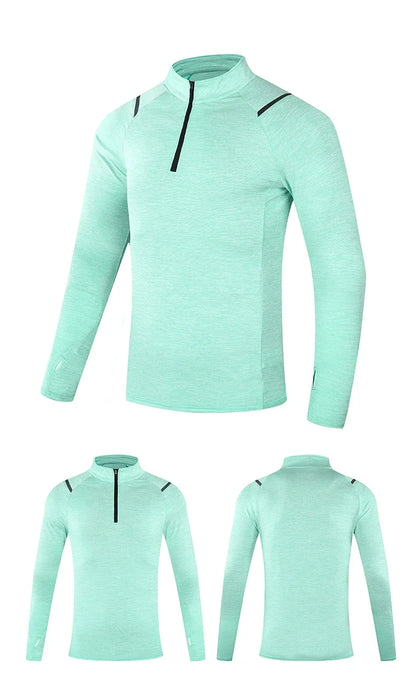 Autumn New Unisex Long Sleeve T-shirt Men Sweatshirt Fitness Shirt Tight Upperwear Anti-sweat Breathable Running Top ﻿