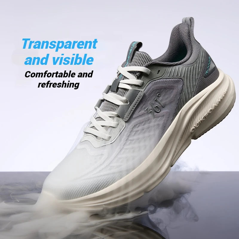 Men Running Shoes Spring New Mesh Soft Thick Bottom Rebound Casual Shock-absorber Stable Male Sneaker 672522246