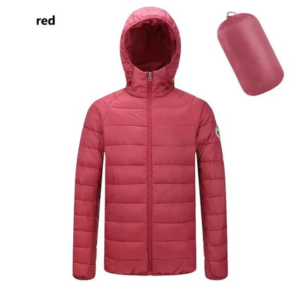 Spring Autumn Men Women With Embroidery Zipper Sleeveless Vest Front Light Thin Hooded Down Long sleeves Jacket Warm Windproof