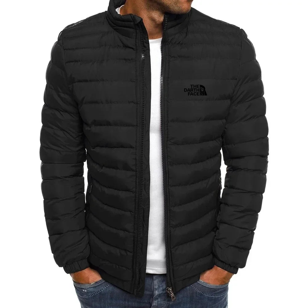 2024 Autumn/Winter Men's Stand up Collar Zipper Warm Shopping Fashion Leisure Brand Business Slimming Fishing Hot Selling Coat