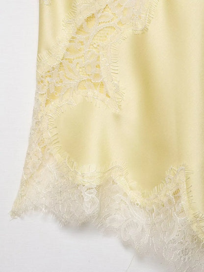 Sexy Women Asymmetrical Lace Slip Tops Summer Female Backless Sleeveless Off Shoulder Underwear Tanks Elegant Beach Camisole