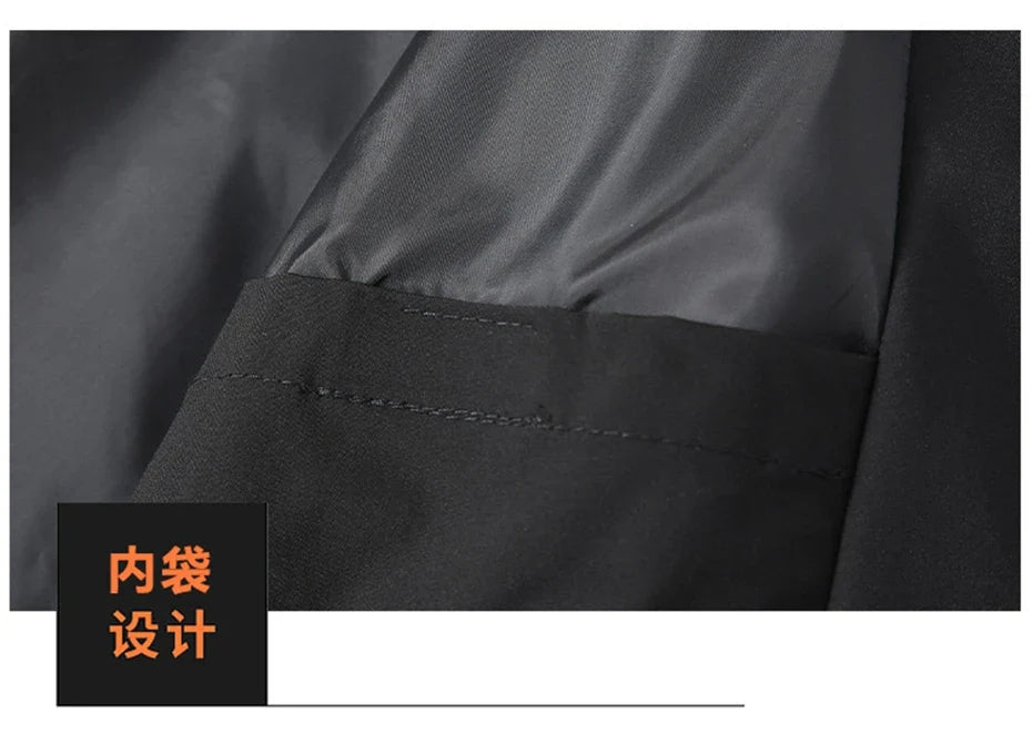 10XL 12XL Plus Size Windbreaker Men Waterproof Jacket Solid Color Black Windbreaker Coats Male Big Size Outdoor Outerwear