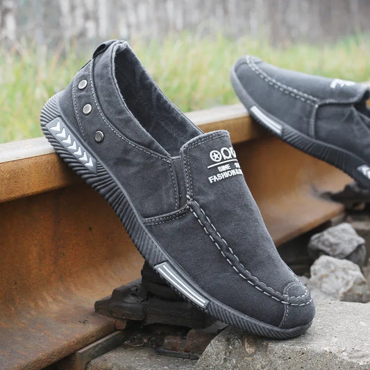 Denim Men's Canvas Shoes Slip on Sneakers Male for Summer New Outdoor Driving Moccasin Trendy Vintage Loafers Shoes for Men
