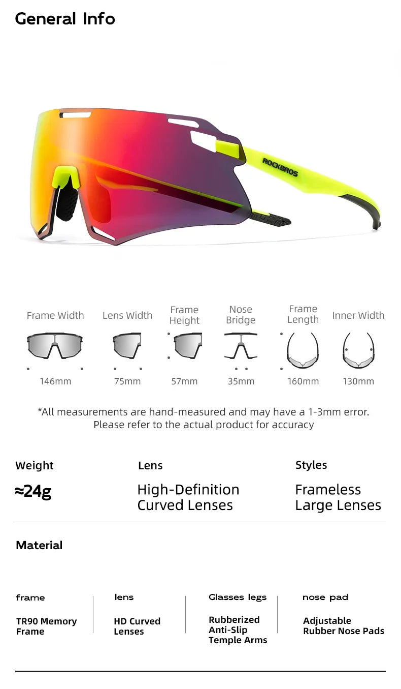Cycling Glasses Lightweight Frameless Bike Glasses High-Definition Lenses Road Bicycle Protection Goggles Sport Eyewear