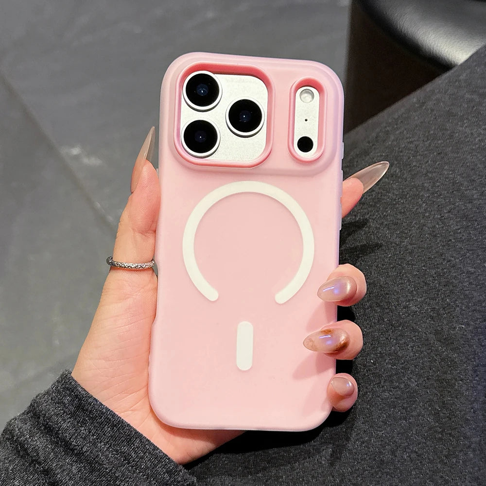 Original Candy Color 2IN1 For Magsafe Wireless Charging Case For iPhone 17 16 15 14 13 12 11 Pro Max 16PLUS 17AIR Magnetic Cover