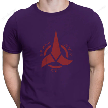 Star Trek Klingon Empire Men's Graphic Crew Neck Tee Street Casual Style Tops for Men and Women