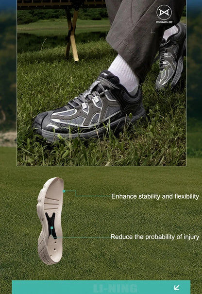 Unisex CLY SHADE Outdoor Hiking Shoes LIGHT FOAM Cushioning Soft Reflective LiNing Casual Sneakers AHTV033