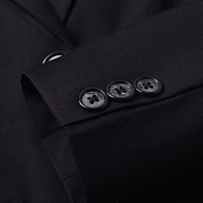 Four Pieces Black Suit Set for Boys, Single-Breasted Suit Jacket Pants Vet Bowtie Communion Back to School Party Suits Tuxedo