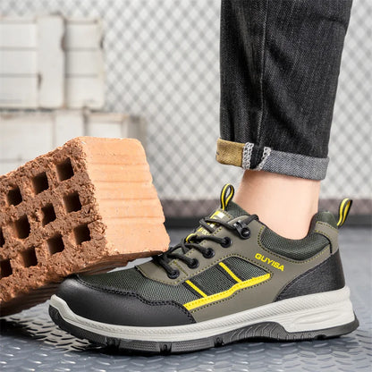 Latest 2024 Fashion Insulation 10KV Men Safety Work Shoes Sneakers Steel Toe Anti Smashing Indestructible Male Footwear