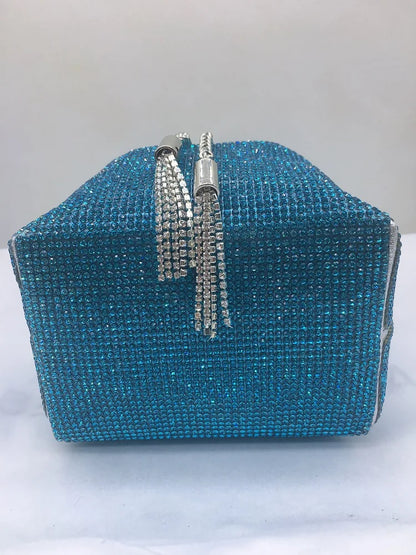 Crystal Shiny Rhinestones Diamond Evening Bag Wedding Party Clutch Purse Luxury Fashion Women Handbag Shoulder Crossbody Bag