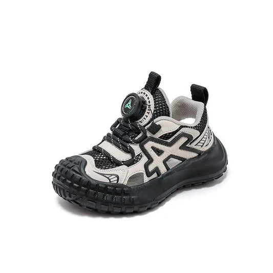 Boys Girls Sports Sandals Rotating Button Students Sneakers Hollowed-out  Summer New Students Running Shoes Mesh Breathable