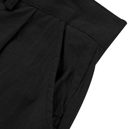 Amazon European and American Men's Linen Solid Color Casual Suit Pants New Fashion Beach Wide-Leg Trousers