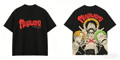 2026 One Piece Men's T-shirt Monkey D. Luffy Roronoa Zoro Sanji Anime Tee Summer and Spring Boy's Short Sleeves Parent-child Y2k