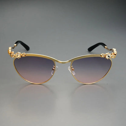 Y2K New Luxury Sunglasses Women Rhinestones Cat Eye Ins Party Fashion Sun Glasses UV400 Sun Shades Lentes De Sol Mujer Sunglass